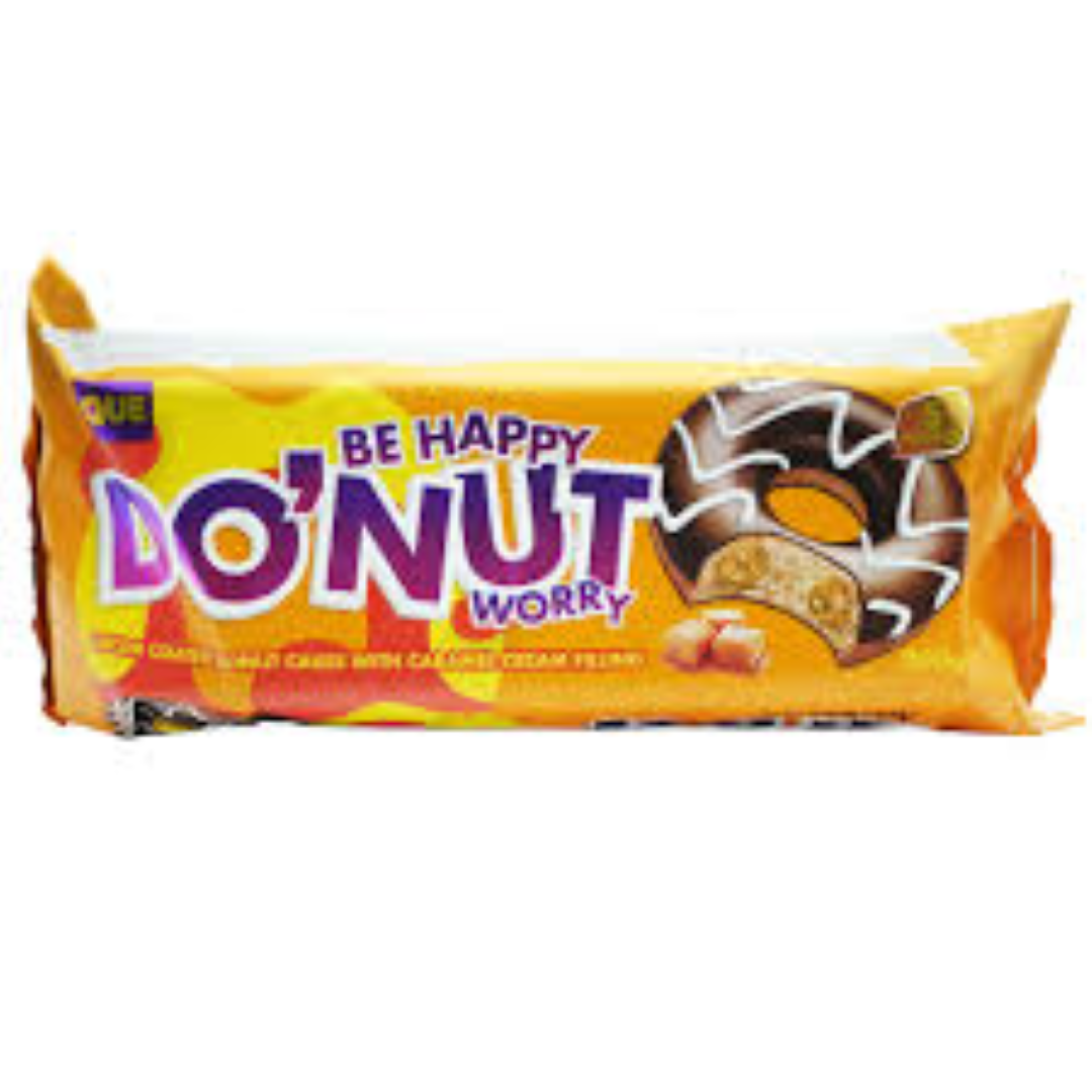 QUE BE HAPPY DONUT W CARAMEL CREAM FILLING 200G